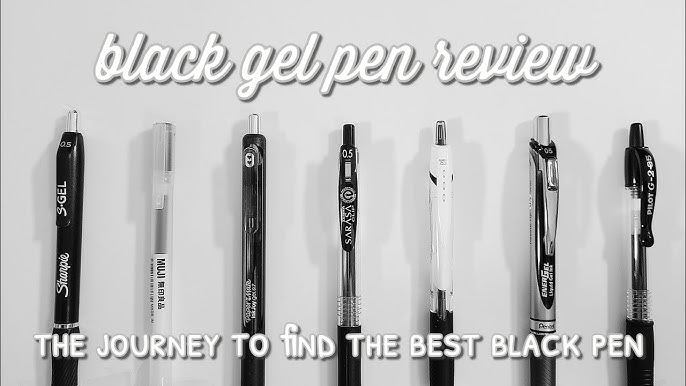 rating & reviewing all my black gel pens  best black gel pen (for notes &  journaling) 🖊 