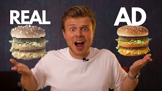 Comparing ADS to REALITY (fast food brands)