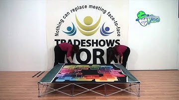 HopUp Tension Fabric Pop-up Trade Show Display Setup