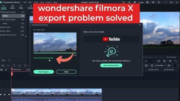 How to solve wondershare filmora X export problem | filmora X export problem | filmora x not export