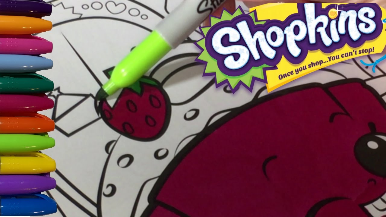 Shopkins Coloring Pages with Cupcake Chic - YouTube