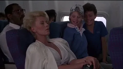 Police Academy 5 (1988): Airplane scene with Micha...