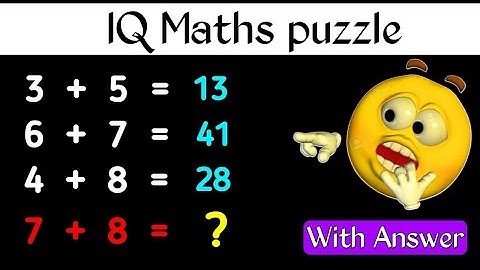 IQ Maths puzzle //#27// Maths Puzzle with Answer //#logicalreasoning #logical #iqtest #mathspuzzles