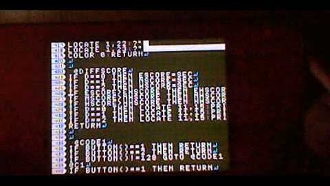 Update Video + Petit Computer Movegame QR