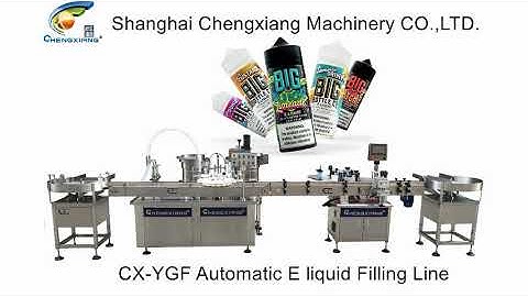 CX-YGF 100ml e liquid filling machine,filling capping labeling machine