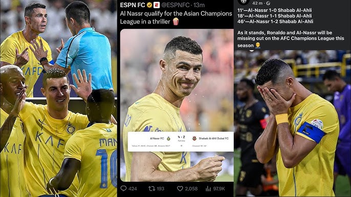 Al Nassr bate Dhamk com hat trick de Ronaldo e regressa à