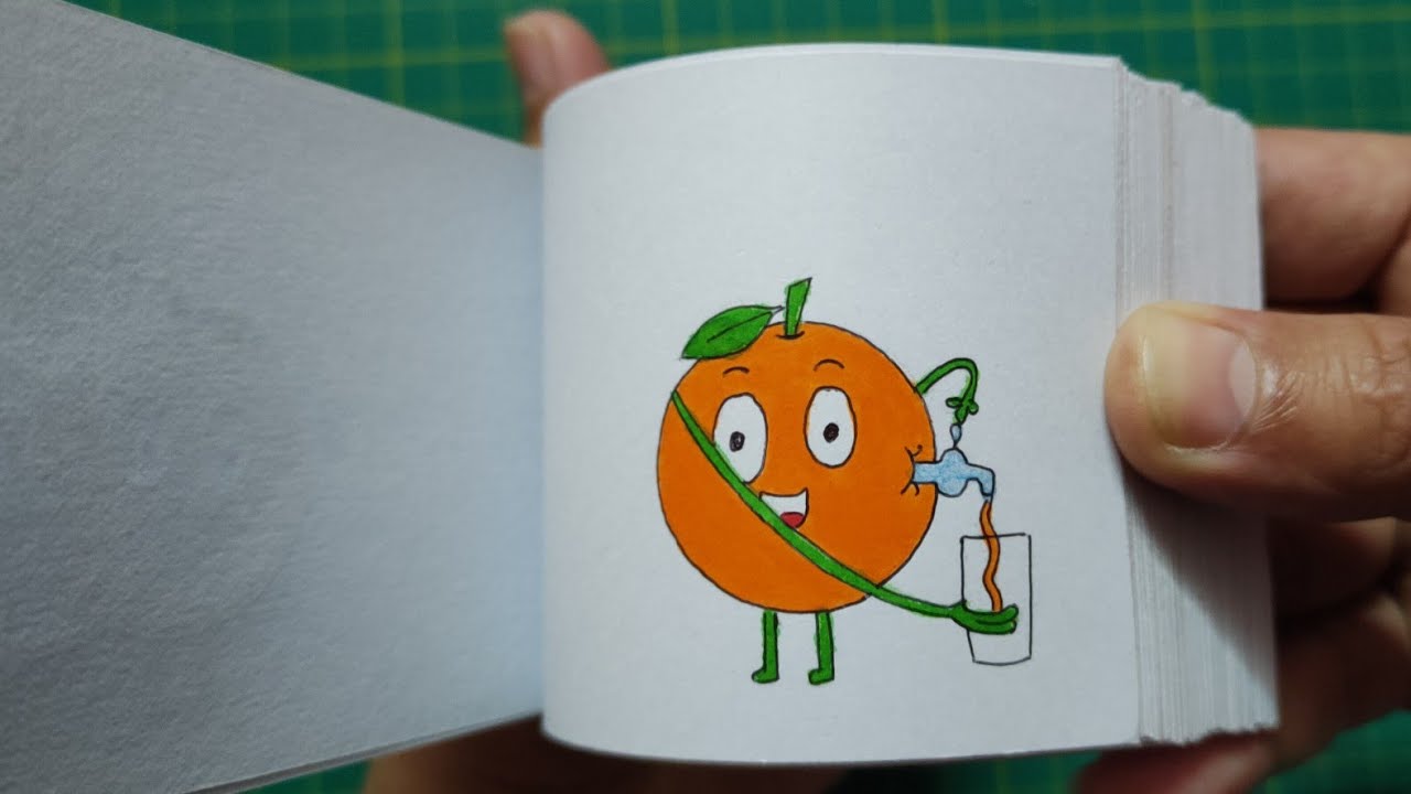 Orange Juice - A Funny Flipbook- Mr Flip - YouTube