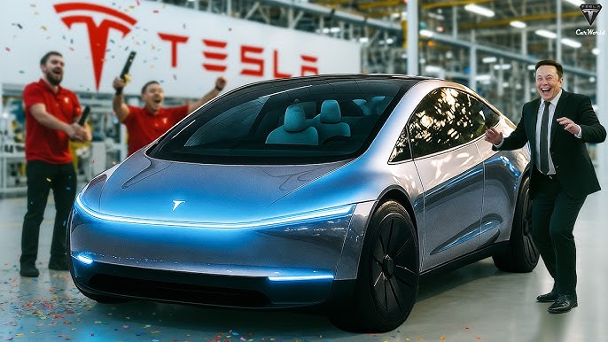 Just Happened! Elon Musk Reveals 2025 Tesla Model 2, New Prototype SUV  Spotted!