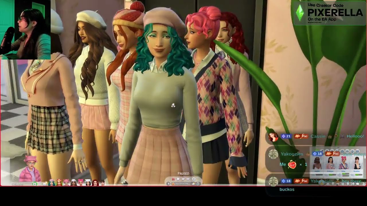 Lets Play The Sims 4: Pixton Hall- WINTER VACATION PART 2 (Livestream UNCUT)