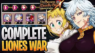 UPDATED Complete LIONES DEFENSE WAR Guide Full 100 Rounds! | Seven Deadly Sins: Grand Cross