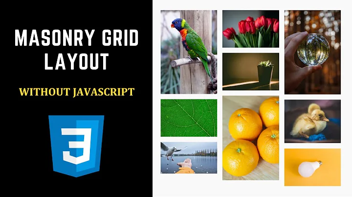 Masonry Grid Layout - Only CSS No Javascript