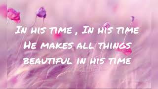 In his time ( female version) lyrics