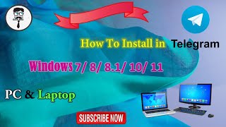 How To Download & Install Telegram In PC Windows 7/ 8/ 8.1/ 10/ 11 | @chathungabimsara2007