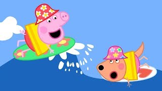 Peppa Pig Full Episodes - Surfing - Cartoons for Children