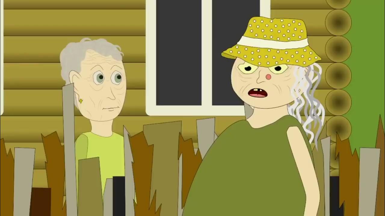 уродская анимация в гостях у бабули