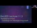 ENG203 Lecture 11.3 - Cosmological & Teleological Arguments for the Existence of God