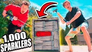 BREAKING Into ABANDONED SAFE With 1,000 SPARKLERS (Project Zero EXPOSED)