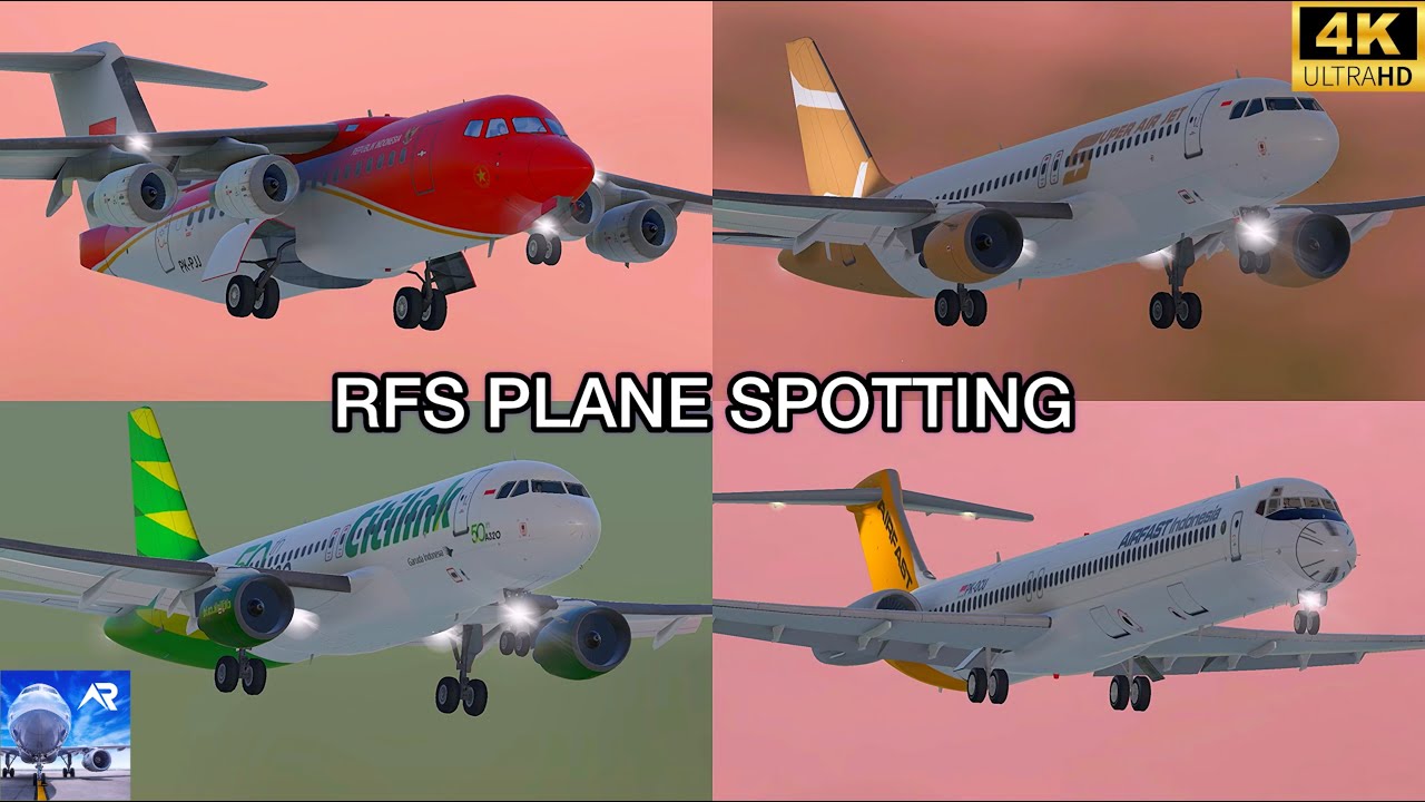 Jakarta Int’l Airport Plane Spotting | RFS Plane Spotting | Ultra Realism | 4K| #rfsnewupdate