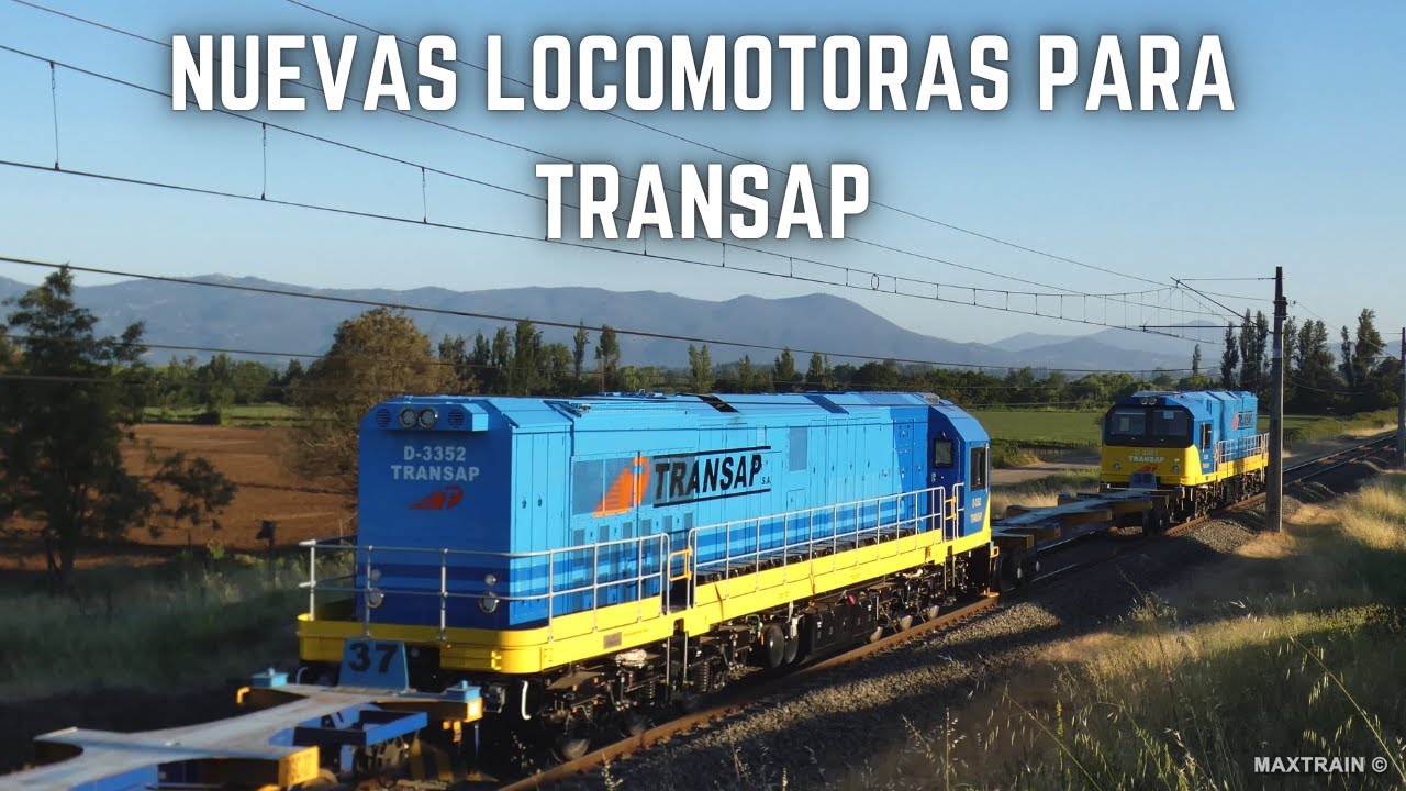 Traslado de las Nuevas Locomotoras CRRC (D-3351 y D-3352) de TRANSAP a Laja