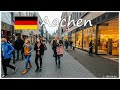 🇩🇪 Aachen Downtown Walking Tour 🌁 4K Walk During Corona Pandemic 😷 Germany 🇩🇪 (Cloudy Day)