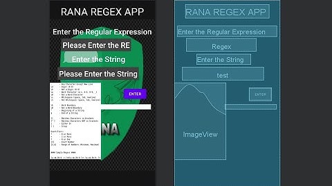 Android Application for Matching Regular Expressions : Compiler Design and Android Development