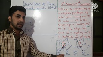 Projection of Planes | Projections of Plane Inclined to Both The Planes |3rd Model by Md Rafeeq