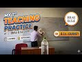 MY FIRST TEACHING PRACTICE AT BBAU: A BEGINNER TEACHER'S JOURNEY (MATHEMATICS CLASS)