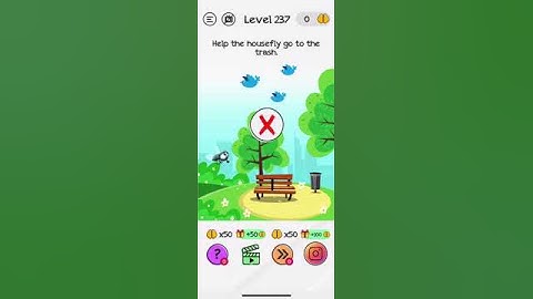 Braindom Level 237 Help the housefly go to the trash