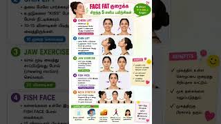 Face fat loss exercise 👩‍🦱 #excercise #facefatloss #fatloss