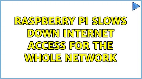 Raspberry Pi slows down internet access for the whole network (2 Solutions!!)