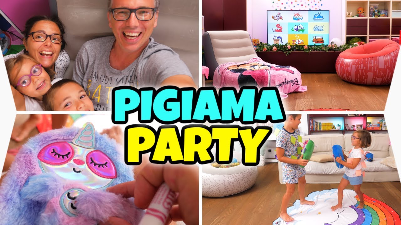Facciamo Un Pigiama Party Con Giochi E Sorprese In Famiglia Gbr Youtube