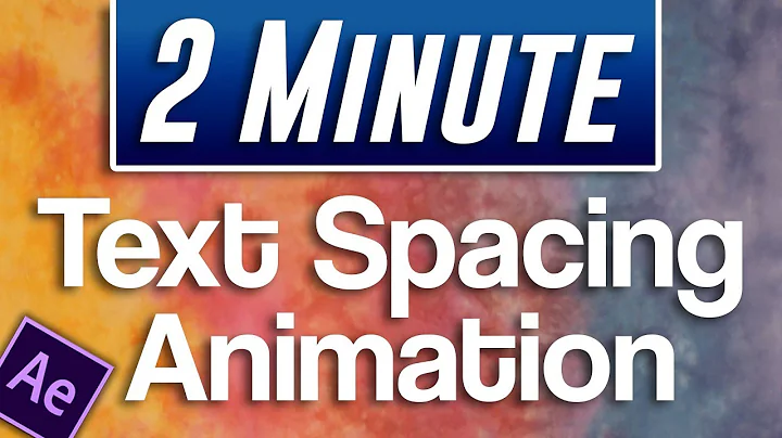 After Effects CC : How to Animate Text Kerning/Tracking (Expanding Space Between Letters)