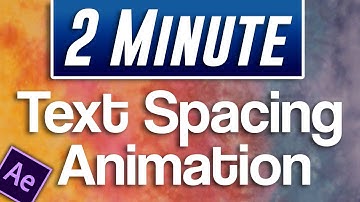 After Effects CC : How to Animate Text Kerning/Tracking (Expanding Space Between Letters)