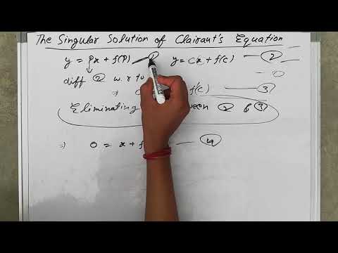 Singular Solution of