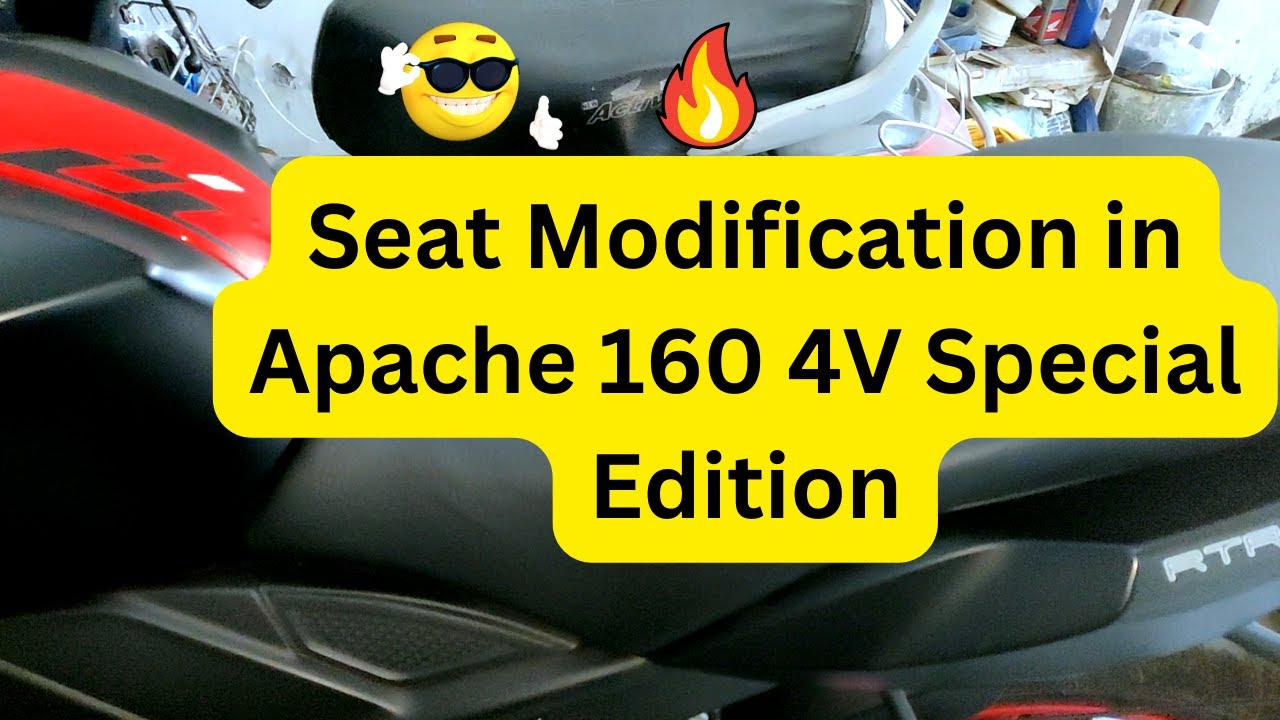 Seat Modification of Apache 160 4V Special Edition🔥apache160 