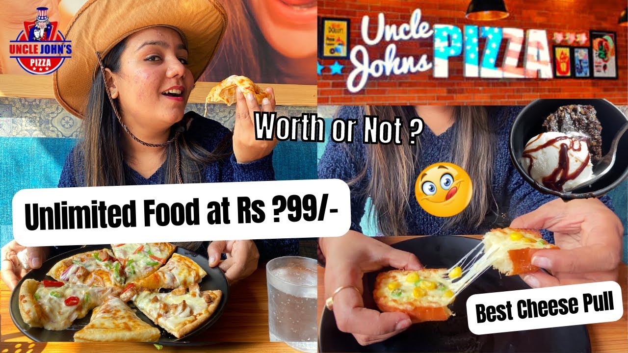 UNLIMITED FOOD ?99 / ONLY🤤 Unlimited food in Delhi Uncle Jhon's