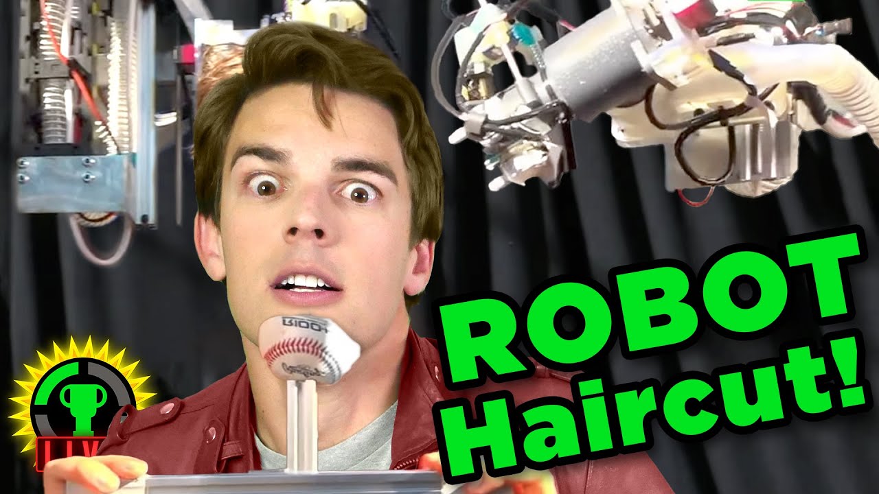 I A ROBOT Cut My Hair! Stuff Made Here (Game Theory $1,000,000 Challenge) - YouTube