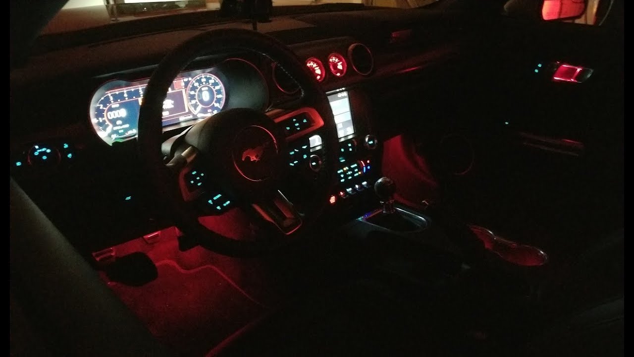 2018 2019 Mustang Ambient Lighting With My Color Overview Stang Stories