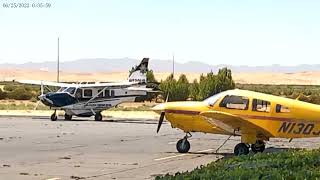 CHP CARAVAN TAXI & TAKEOFF AT HARRIS RANCH COALINGA CA 7/15/23