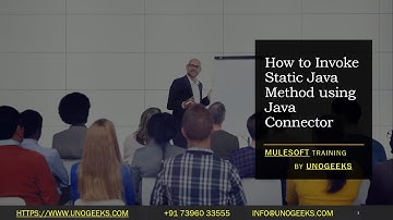 MuleSoft Training | MuleSoft Java Connector Invoke Static Example | MuleSoft Tutorial For Beginners