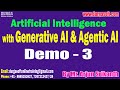 Artificial Intelligence tutorials || Demo - 3 || by Mr. Arjun Srikanth On 27-10-2025 @6PM (IST)