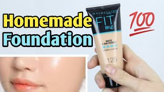Homemade foundation| Diy foundation from talcum powder | homemade foundation no compact powder
