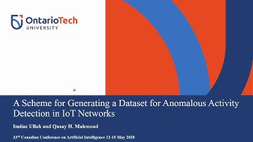 A Scheme for Generating A Dataset for Anomalous Activity Detection in Internet of Things