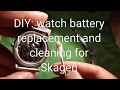 Watch battery replacement and cleaning Skagen