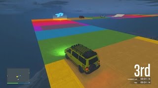 RAINBOW ROAD! - GTA 5 Funny Moments #626