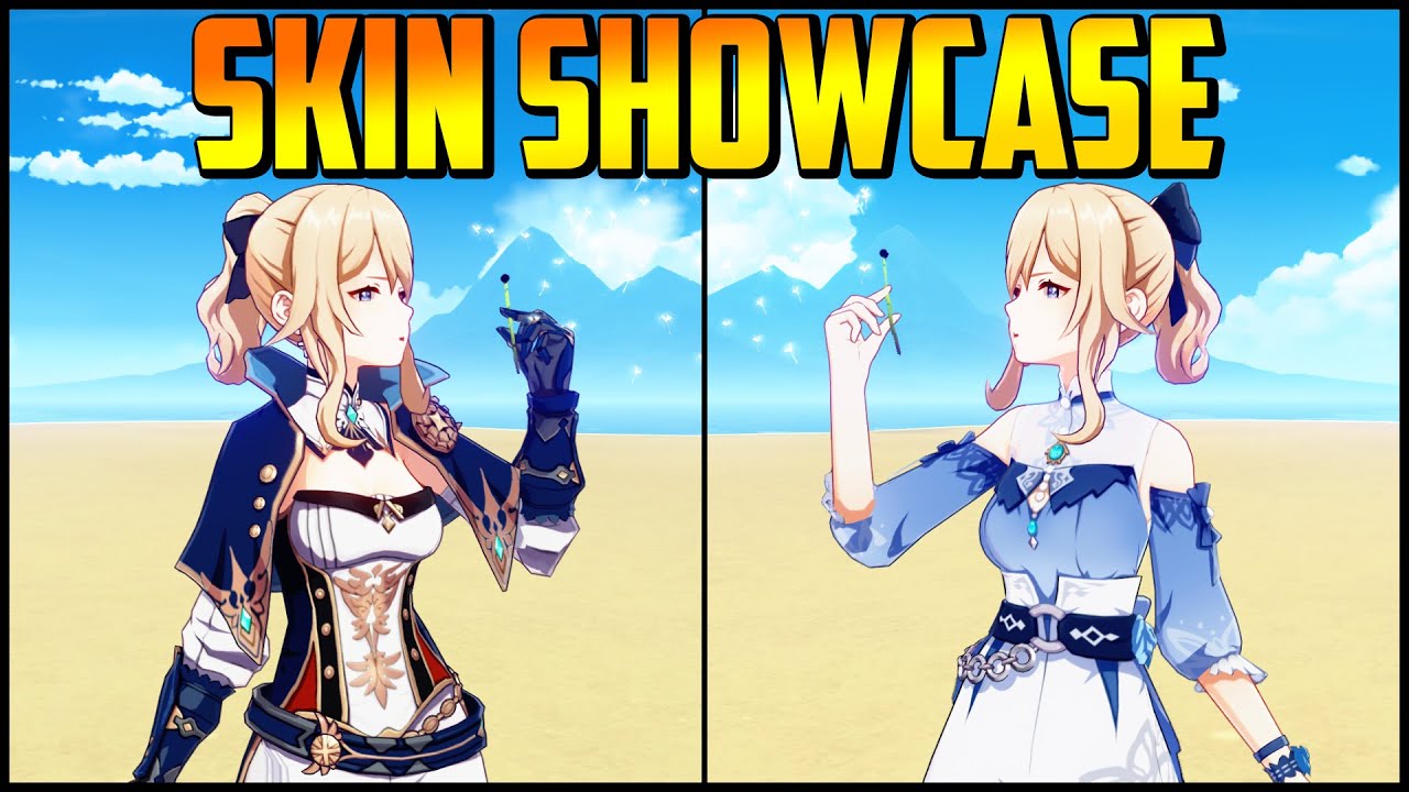 Genshin Impact Skin Showcase / Comparison. Sea Dreeze Dandelion Jean vs normal Jean.