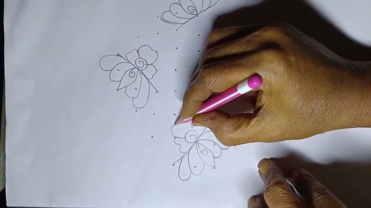 🦚Peacock simple Rongoli 🦚 9*3 chukkalu 