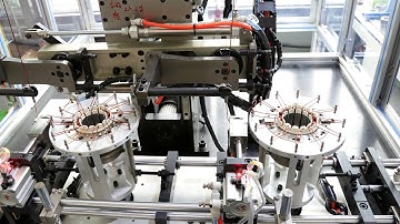 BLDC Motor Manufacturing - BLDC Needle coil winding Machine for In slot Stator