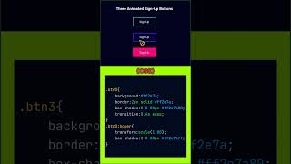 🔥 3 Unique Sign-Up Button Animations Using HTML CSS JS | Modern UI Design #coding #htmlcss #js