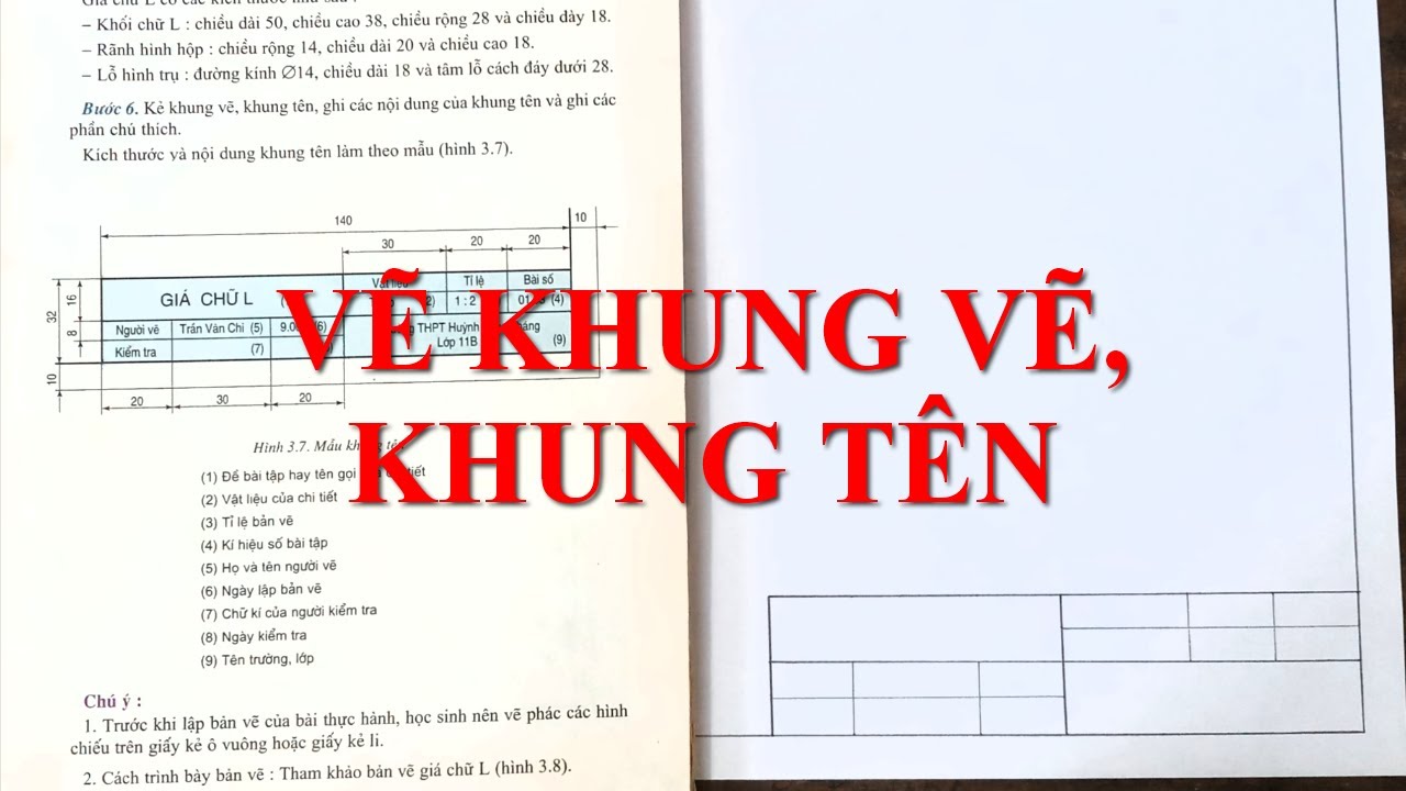 Hướng dẫn chi tiết cách vẽ khung công nghệ 11 đẹp và hiện đại